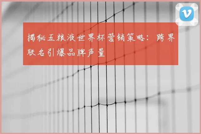 揭秘五粮液世界杯营销策略：跨界联名引爆品牌声量
